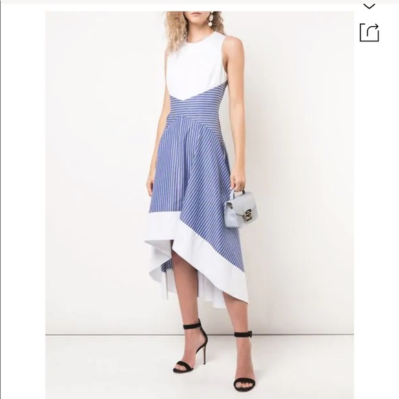 Kimora Lee Simmons blue and whit dress - Picture 1 of 8